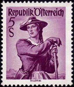 Stamp, Tyrol, Zillertal, Austria,  , Folklore, Suits and Costumes