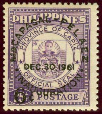 Capiz - Overprinted in Black