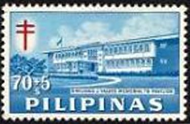 Stamp, Emiliano J. Valdes T.B. Pavilion, Philippines,  , Buildings, Queens, Tuberculosis / TBC