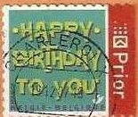 Happy Birthday Self=adhesive - right imperf