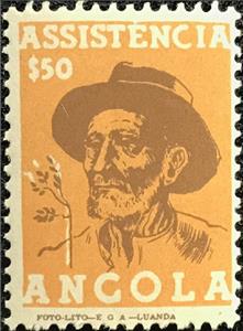 Stamp, Settler [FOTO-LITO-E.G.A.-LUANDA], Angola,  , Colonisation