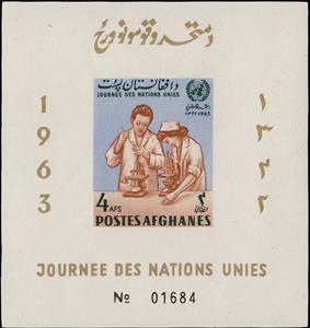 Souvenir Sheet, Doctor and nurse, Afghanistan,  