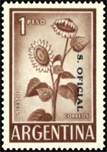 Sunflower / Girasol, ovpt.
