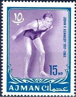 Kennedy in swimming pool