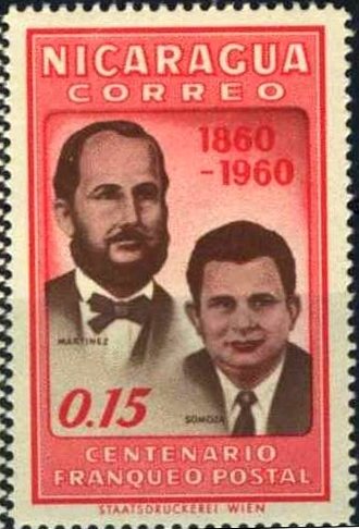 Gen. Tomas Martinez and president Luis A. Somoza