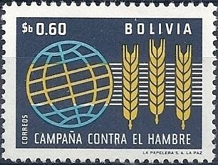 Stamp, “Freedom from Hunger”, Bolivia,  