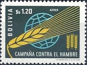 Stamp, “Freedom from Hunger”, Bolivia,  