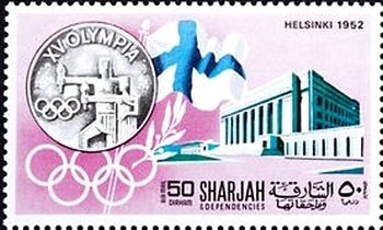 Stamp, Helsinki, Sharjah,  , Olympic Games