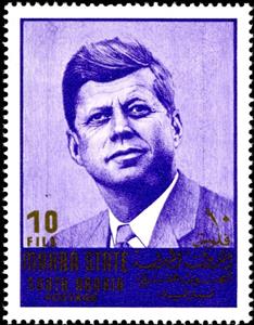 Stamp, John F. Kennedy (1917-1963), Aden,  , Famous People, Politicians