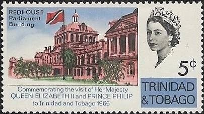 Stamp, “Redhouse,” Parliament, Trinidad and Tobago,  