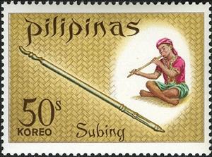 Stamp, Subing, Philippines,  , Musical Instruments, Musicians
