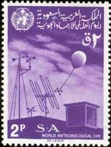 Stamp, Meteorological Instruments, Saudi Arabia,  , Meteorology, Meterological Instruments