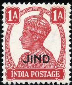 Stamp, King Georg VI., India, Princely States,  