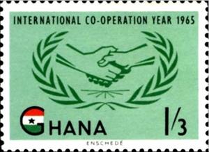 Stamp, Emblem, Ghana,  , Hands
