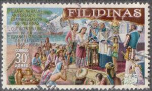 Stamp, Baptism of Filipinos, Philippines,  