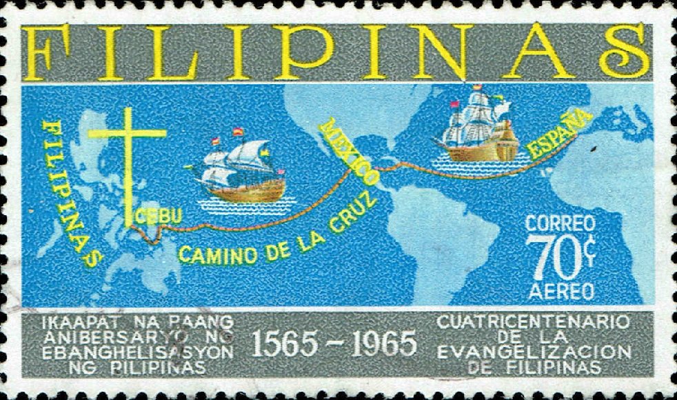 World map showing route of the Cross