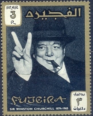 Makes V-sign for victory