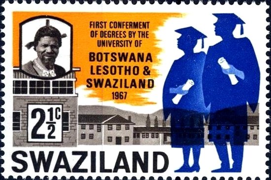 King Sobhuza II, University buildings, and graduates