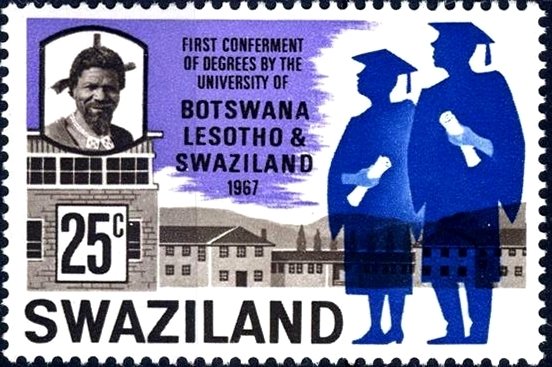 King Sobhuza II, University buildings, and graduates