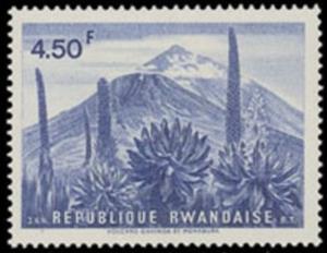 Stamp, Vulcano, Rwanda,  , Volcanos