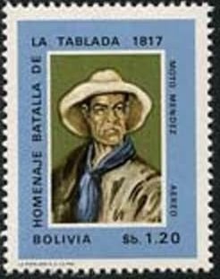 Stamp, Moto Mendez, Bolivia,  , Famous People
