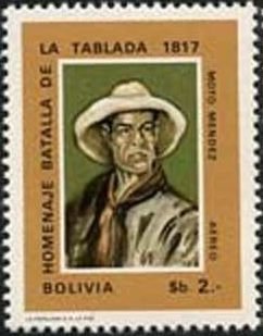 Stamp, Moto Mendez, Bolivia,  , Famous People