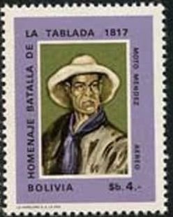 Stamp, Moto Mendez, Bolivia,  , Famous People