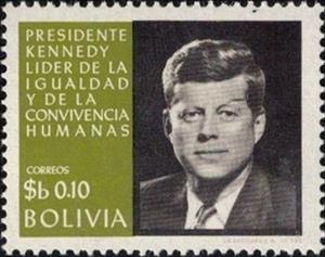 Stamp, John F. Kennedy (1917-1963), Bolivia,  , Heads of State
