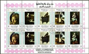 Mini Sheet, Paintings by old masters, Aden,  , Paintings