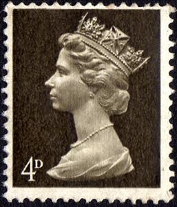 Stamp, Queen Elizabeth II - Predecimal Machin, United Kingdom of Great Britain & Northern Ireland,  , Heads of State, Royalty, Queens