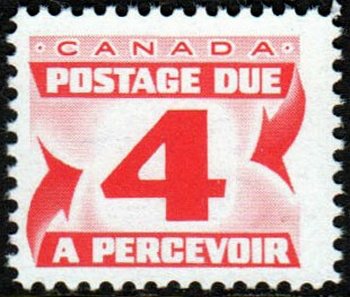 Stamp, Numerals - Large Format, Canada,  