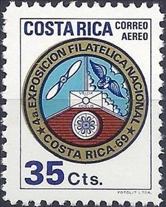 Stamp, Emblem, Costa Rica,  , Philatelic Exhibitions
