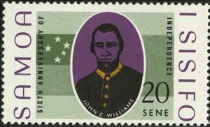 Stamp, John C. Williams., Samoa,  , Famous People