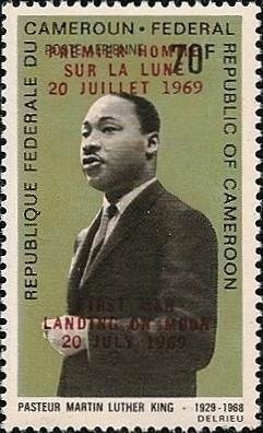 Martin Luther King – Moon Landing Overprint