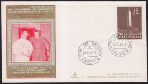 First Day Cover, Obelisks, Vatican City,  , Sculptures, Obelisks
