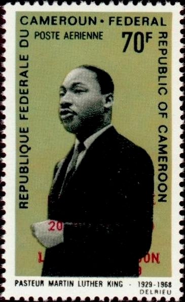 Martin Luther King – Moon Landing Overprint