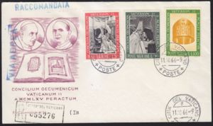First Day Cover, John XXIII/Paul VI and Athenagoras/Episcopal ring, Vatican City,  , Special Occasions, Jewellery, Popes