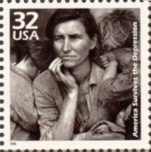 Stamp, Century-1930's: America Survives, United States of America,  