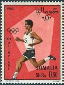 Stamp, Runner, Somalia,  , Sport, Olympic Games, Running