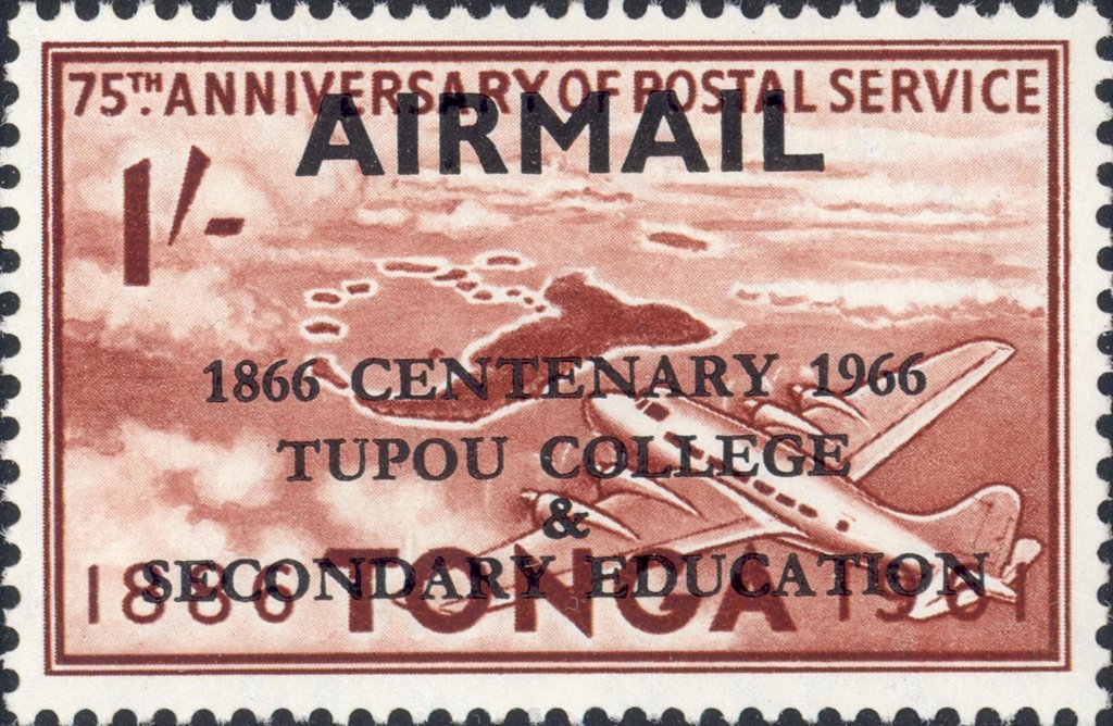 Plane over Tongatabu (1sh)