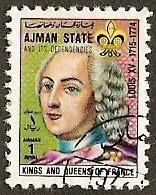 Stamp, Louis XV (1715-1774), Ajman,  