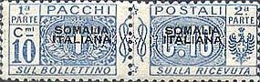 Pacchi Postali Overprint "Somalia Italiana"