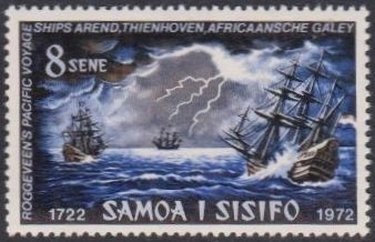Stamp, Sailing ships, Samoa,  , Sailing Ships
