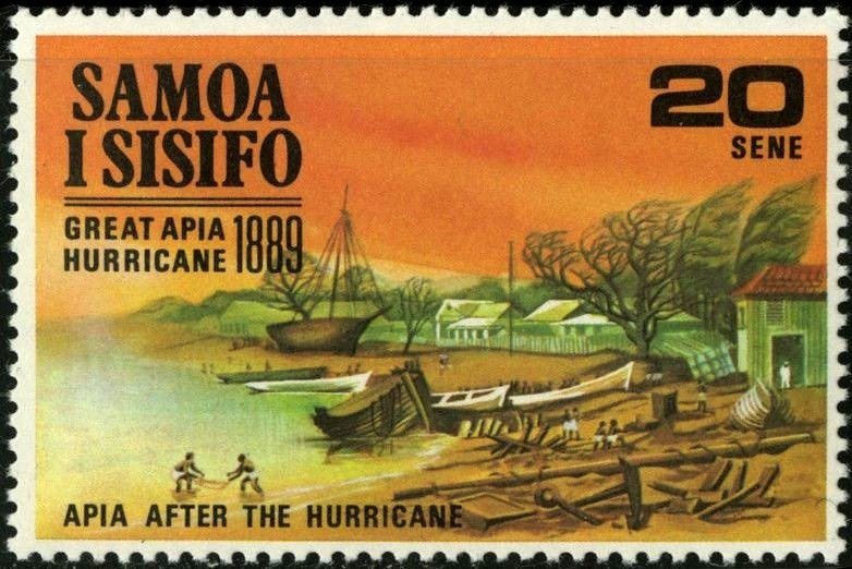 Apia after hurricane.
