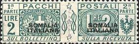 Pacchi Postali Overprint "Somalia Italiana"