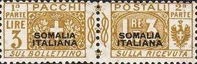 Pacchi Postali Overprint "Somalia Italiana"