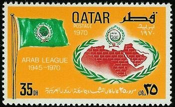 Flag and Map of Arab States