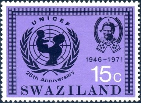 UNICEF emblem, King Sobhuza