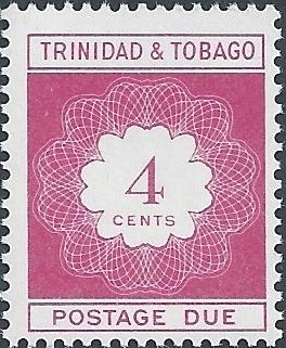 Stamp, Numeral in Circle, Trinidad and Tobago,  
