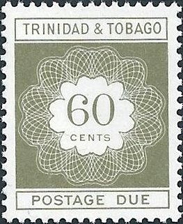 Stamp, Numeral in Circle, Trinidad and Tobago,  